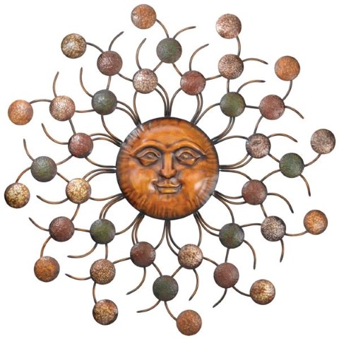 Sun Circle Metal Wall Decor